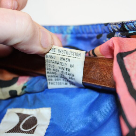 1990s Silk Abstract Print Track Jacket - Picture 13 of 13